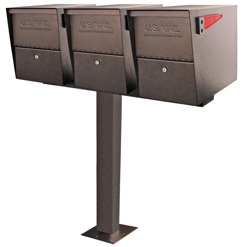 Mail Boss 7143 Box Spreader Bar for Three-Mailbox Applications, 3, Bronze - Image 3